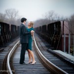 An engagement portrait in austin by wedding photographer Dustin Meyer.